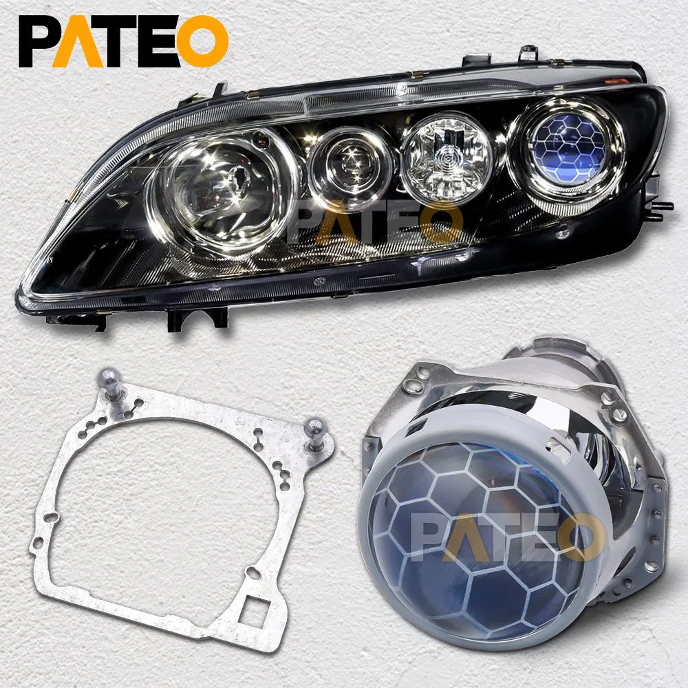 HID LED Bi-xenon Projector Lens Replace For Mazda 6g D2S Headlight Lenses Retrofit For Hella G5 3R Honeycomb Tuning Kit