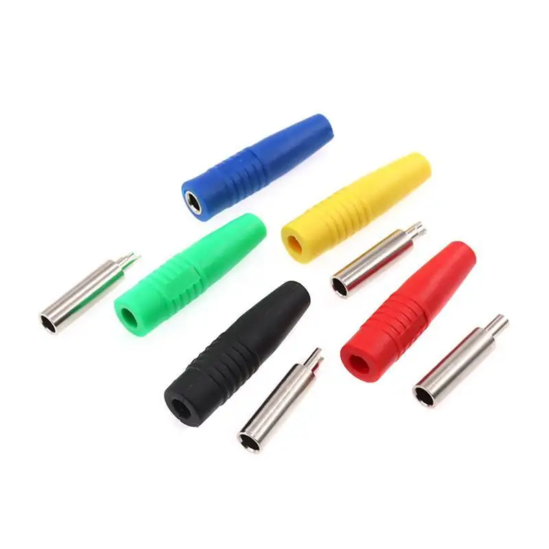 1 Stück 4mm Bananenstecker aus reinem Kupfer, Buchsenanschluss, Löchern zum Löten, Stromanschluss – Detail 5