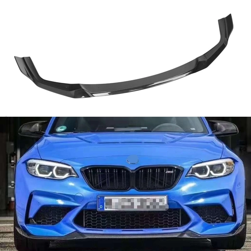 

CS style Carbon Fiber Car Front Bumper Lip Spoiler Splitters for BMW F87 M2 Competition Coupe 2 Door 2018 - 2020