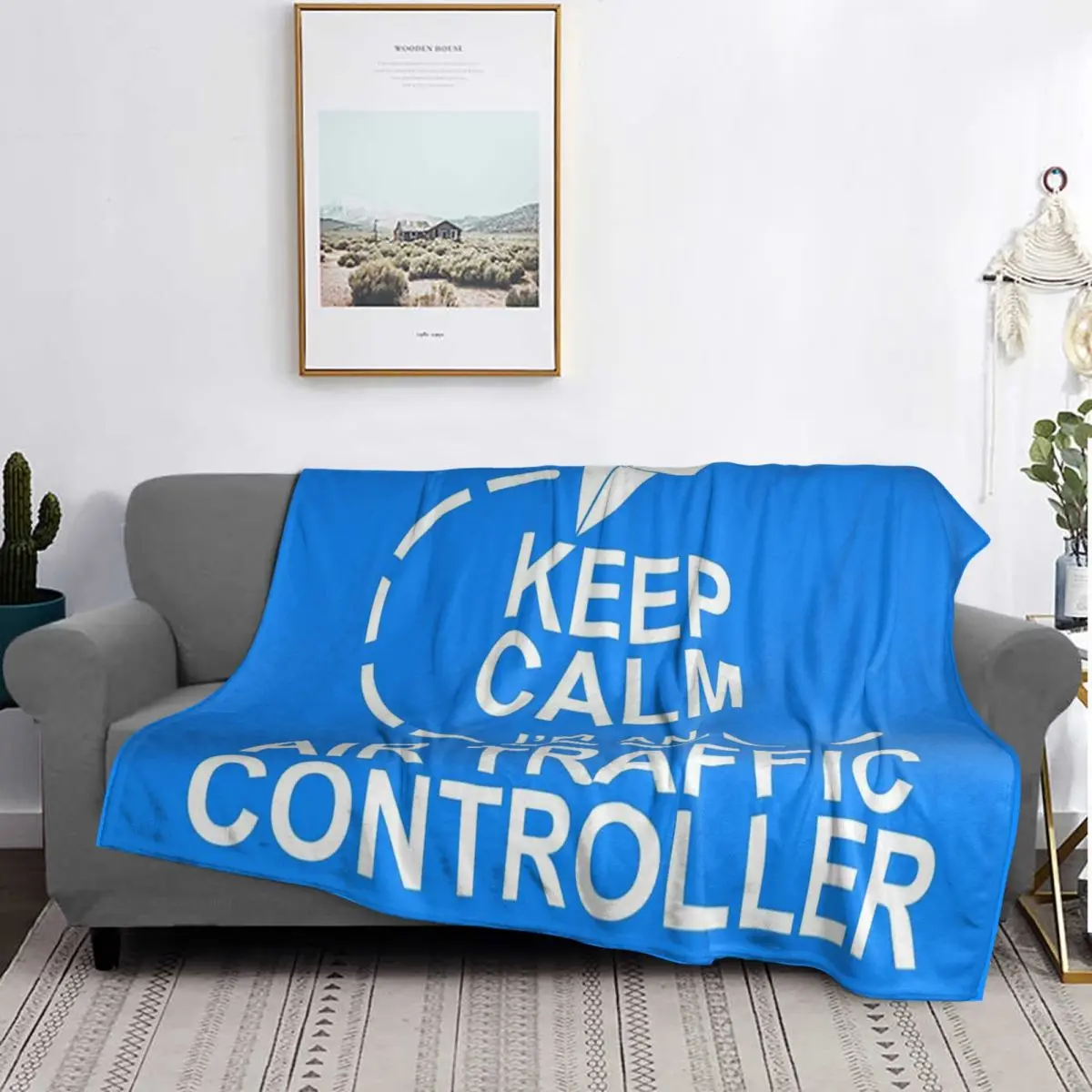 Air Traffic Controller Pilot Air Fighter Blankets Soft Warm Flannel Throw Blanket Bedding for Bed Living room Picnic Travel Sofa
