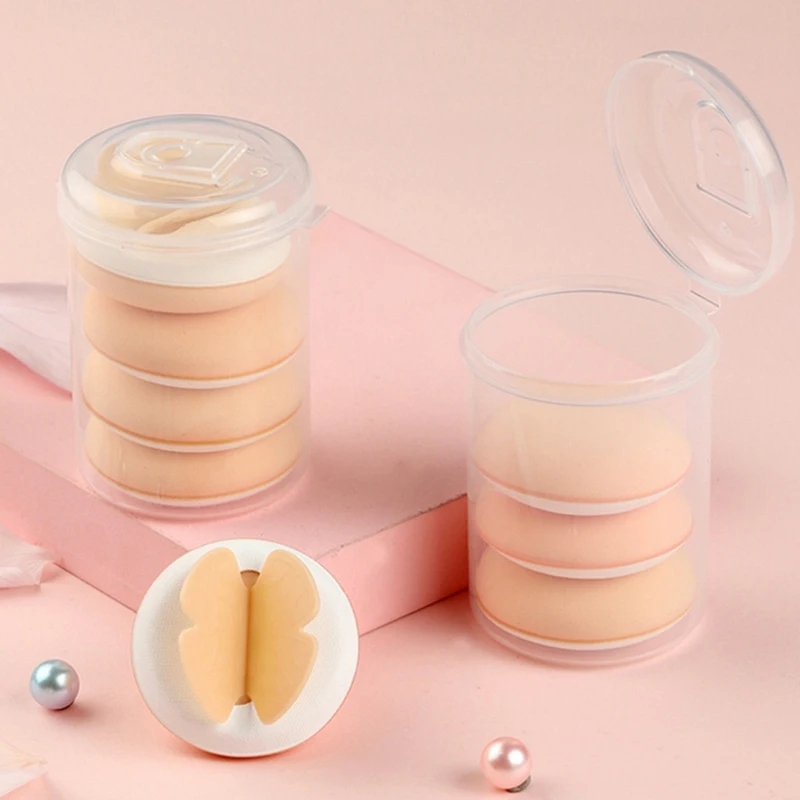 มินิผ้าฝ้ายลูกอมพัฟโบว์โบว์ Air Cushion Liquid Foundation แต่งหน้าฟองน้ําพัฟแห้งเปียกพัฟเครื่องสําอาง Applicator เครื่องมือแต่งหน้า