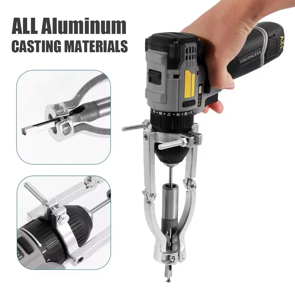 Square Hole Drill Bit Adapter for Woodworking