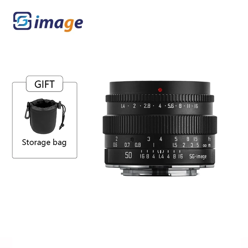 

SGimage 50mm F1.4 ASPH Manual Lens Large Aperture APS-C Lens for Nikon Z Canon RF Sony E A7III Leica M Sigma L Mount