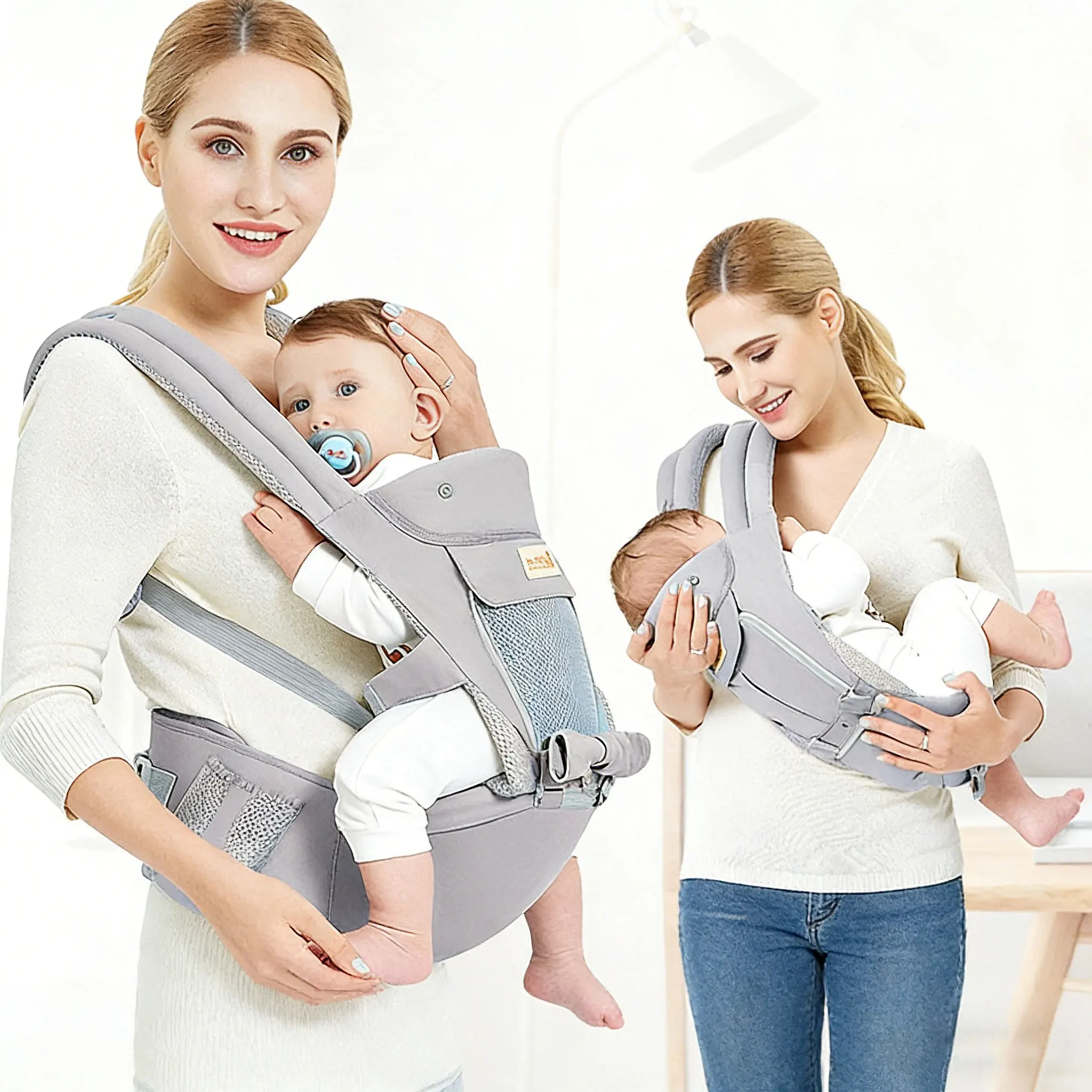 

Baby Straps Baby Waist Stool Lightweight Front Hug Dual Use Sitting Stool Easy to Hug Baby When Going Out