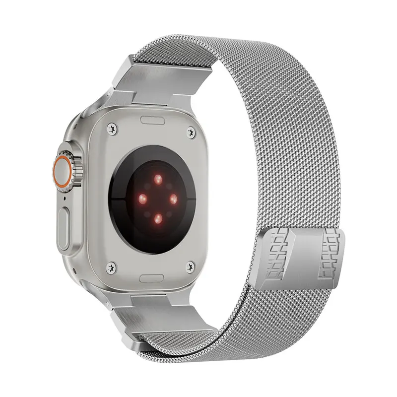 Magnetic Strap For Apple Watch 10 46mm Ultra 49mm Milanese Loop Bracelet For Iwatch 9 8 7 SE 321 44mm 45mm 42mm Metal Watchband