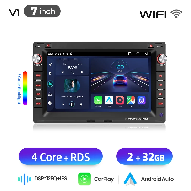 Junsun 4G Android autoradio voor VW Golf 4 MK4 Passat B5 Polo Bora Jetta T5 Transporter GPS WiFi Bluetooth FM RDS draadloze CarPlay Android Auto touchscreen