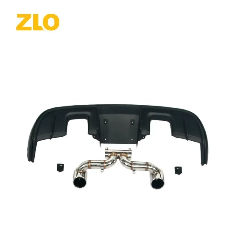 ZLO Auto Body Parts PP Material Bodykit GT4 RS Style Front Bumper Lip Sider Skirt Air Vents For Porsche 718 Cayman 982 Body Kits