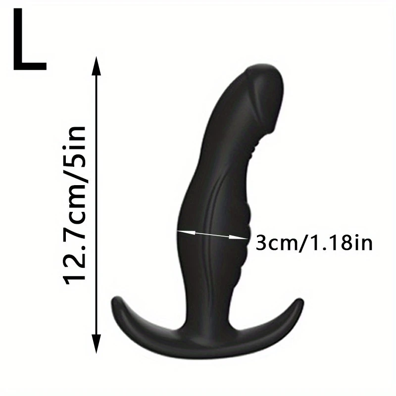 Silicone Anal Plug Universal for Men and Women, Self-Stimulation Toy, Rear Entry Bead for Adult SM Sex Toys - view 5