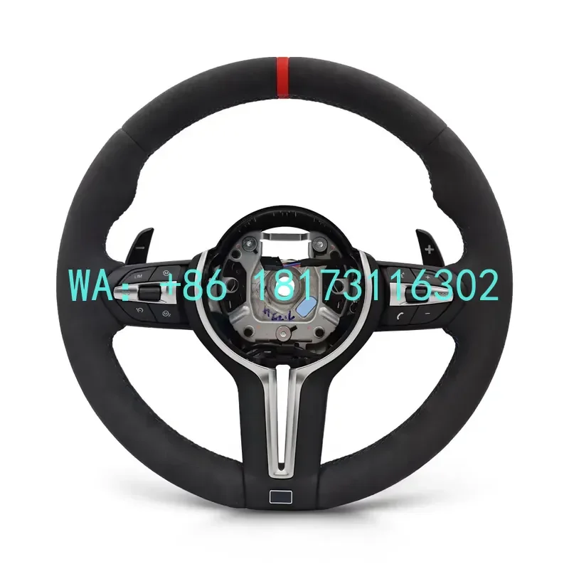 China Plant 2026 With Red Stripe Full M Sport Steering Wheel F01 F06 F07 F10 F20 F22 F25 F30 F32 F36 M3 F8