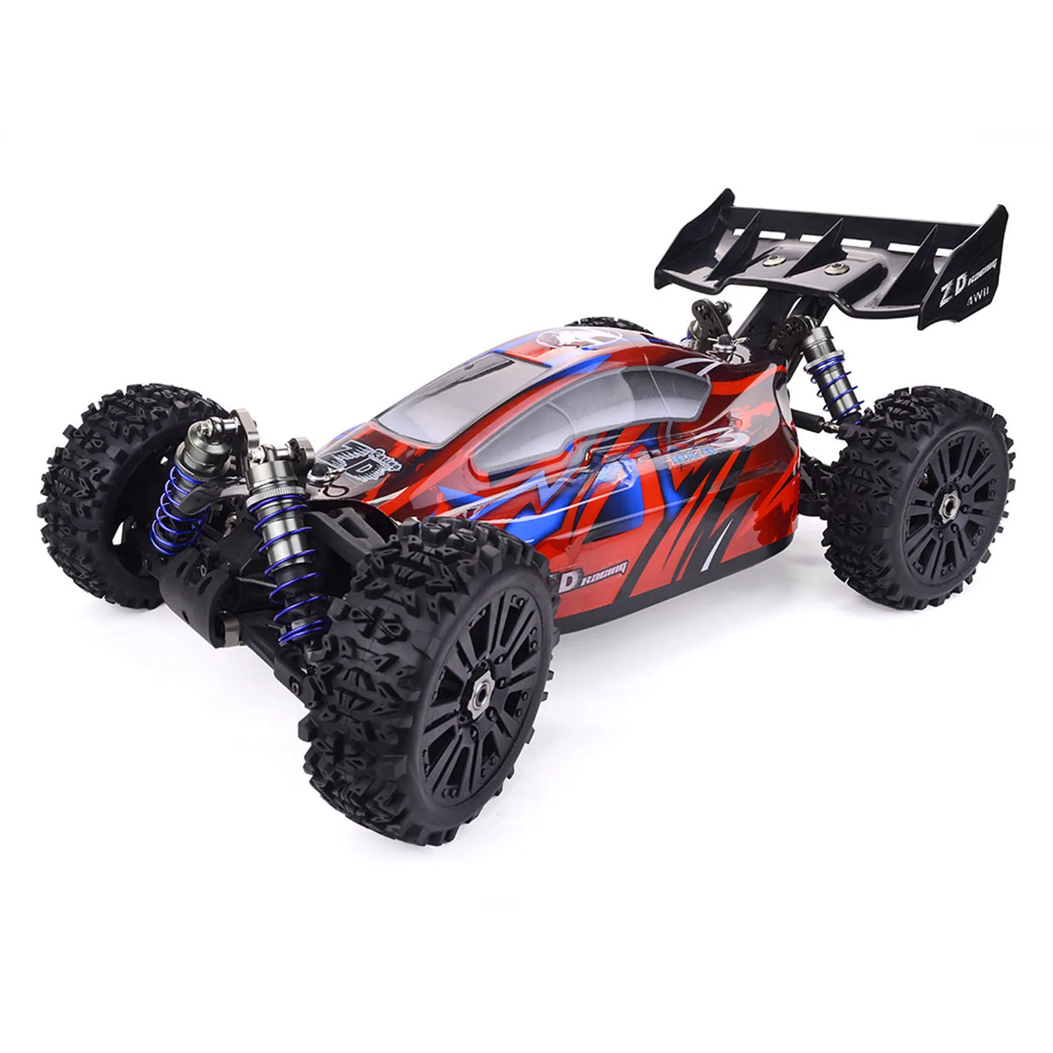 1/8 zd racing cars rtr 100 km/h de alta velocidade rc buggy 9020 v3 4x4 elétrico remoto fora da estrada veículo amortecedor metal para adulto