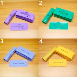 100pcs/lot 18650 lithium battery shrink wrap PVC heat shrink sleeve battery packaging film insulation sleeve