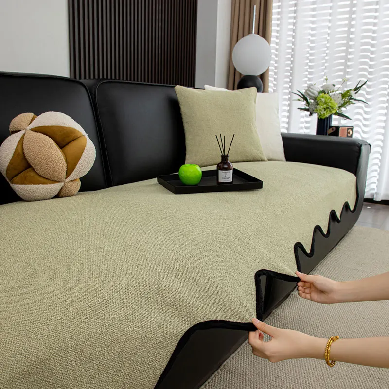 

Водонепроницаемая подушка для дивана на все сезоны, универсальный нескользящий чехол для дивана, новинка 2025, чехол на спинку, тканевое полотенце, тканое полотенце для дивана