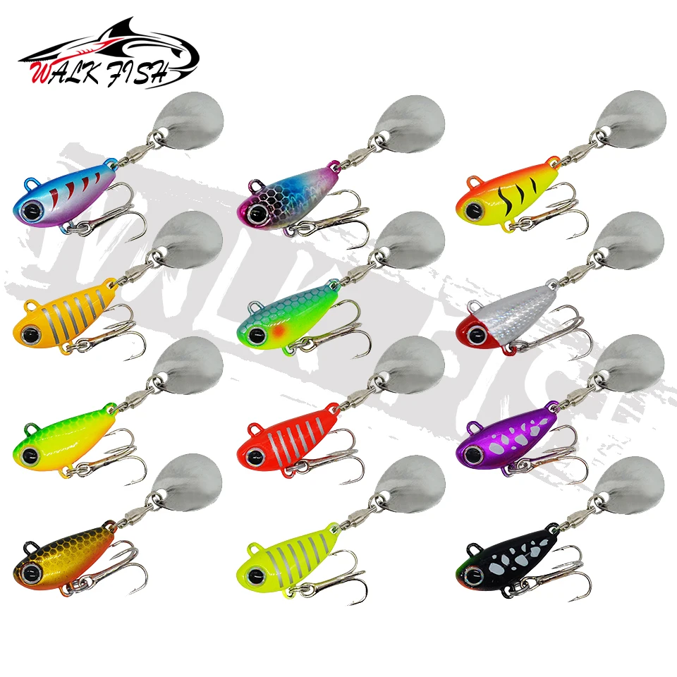 Walk Fish mini VIB metálico 10g spinner pincrankbait vibración - imagen 5
