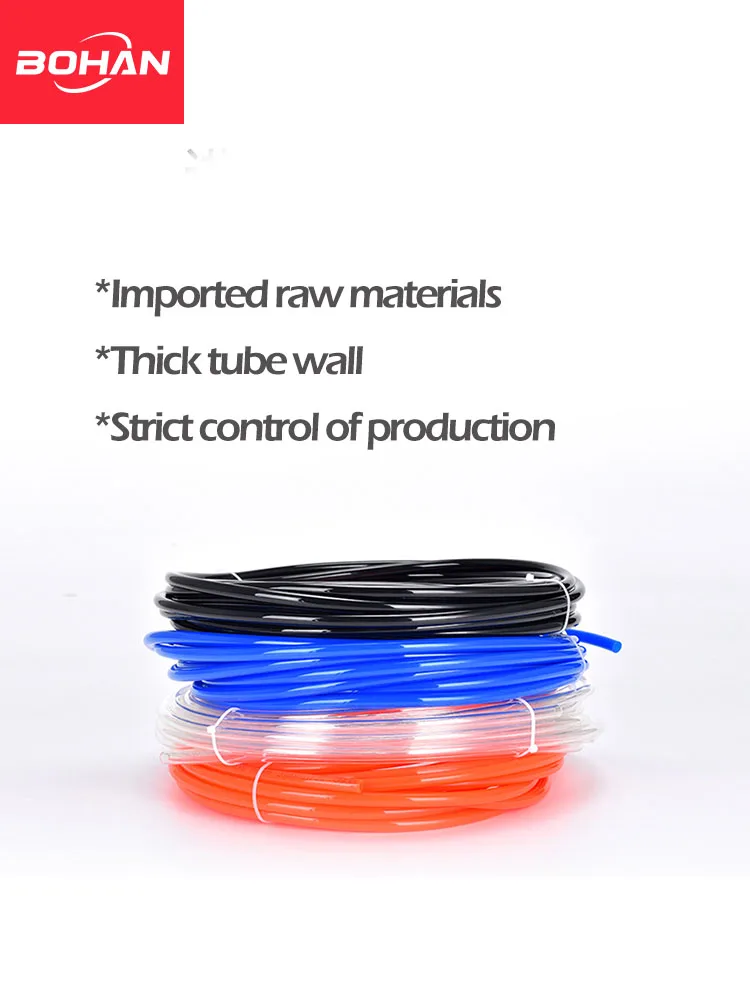 PU Pneumatic Tube 1M/2M/5M/10M/20M Air Hose Component Polyurethane Tubing 4mm 6mm 8mm 10mm 12mm Pipe Line Hose for Compressor