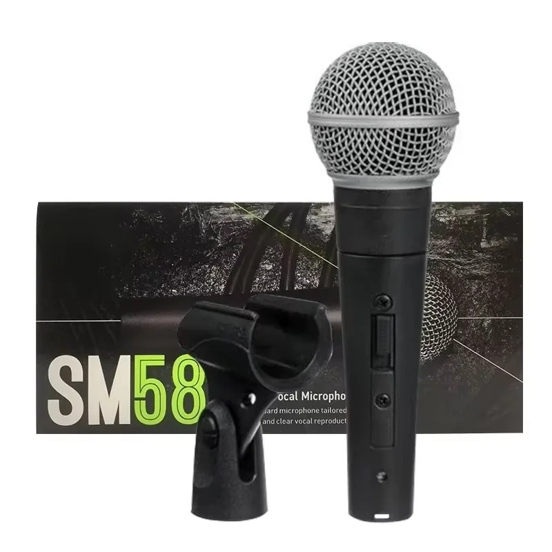 Nuovo imballaggio Vocale dal vivo professionali SM58LC-Mic SM58S-Mic Microfono dinamico cablato Leggendario microfono portatile 58LC per palco in studio