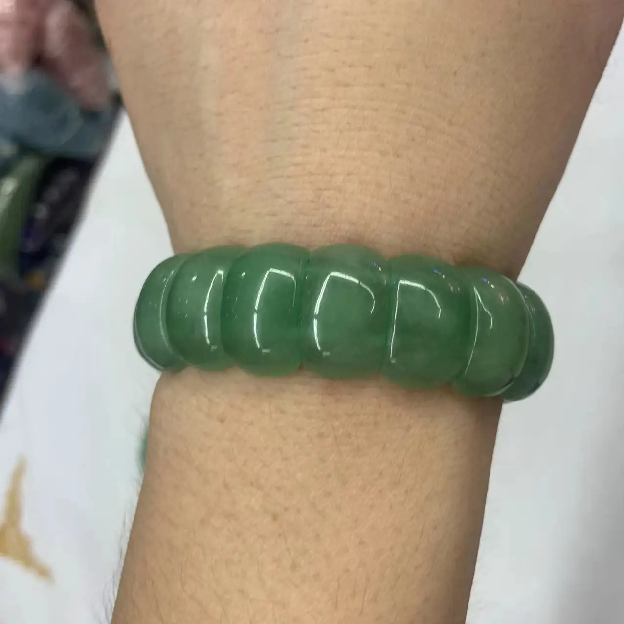 green aventurine jade stone beads bracelet natural gemstone bangle for woman for gift wholesale !