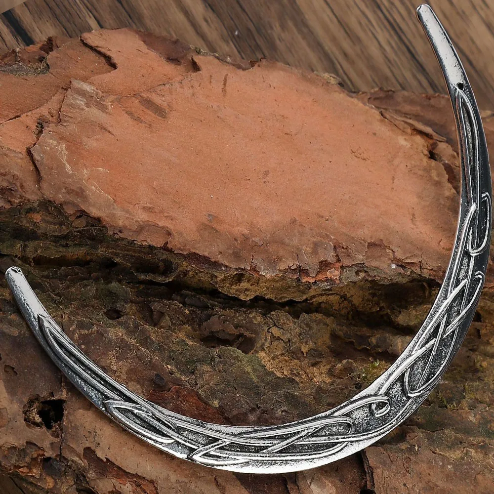 Retro Silver Crescent Celtic Knot Exquisite Hairpin Nordic Mythical Style Niche Witchcraft Coiled Hair Decoration Trendy Product image 5