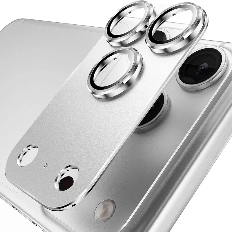 

Защитное стекло для камеры iPhone 17 Pro Max, матовое, металлическое, из закаленного стекла, полное покрытие, совместимо с чехлами