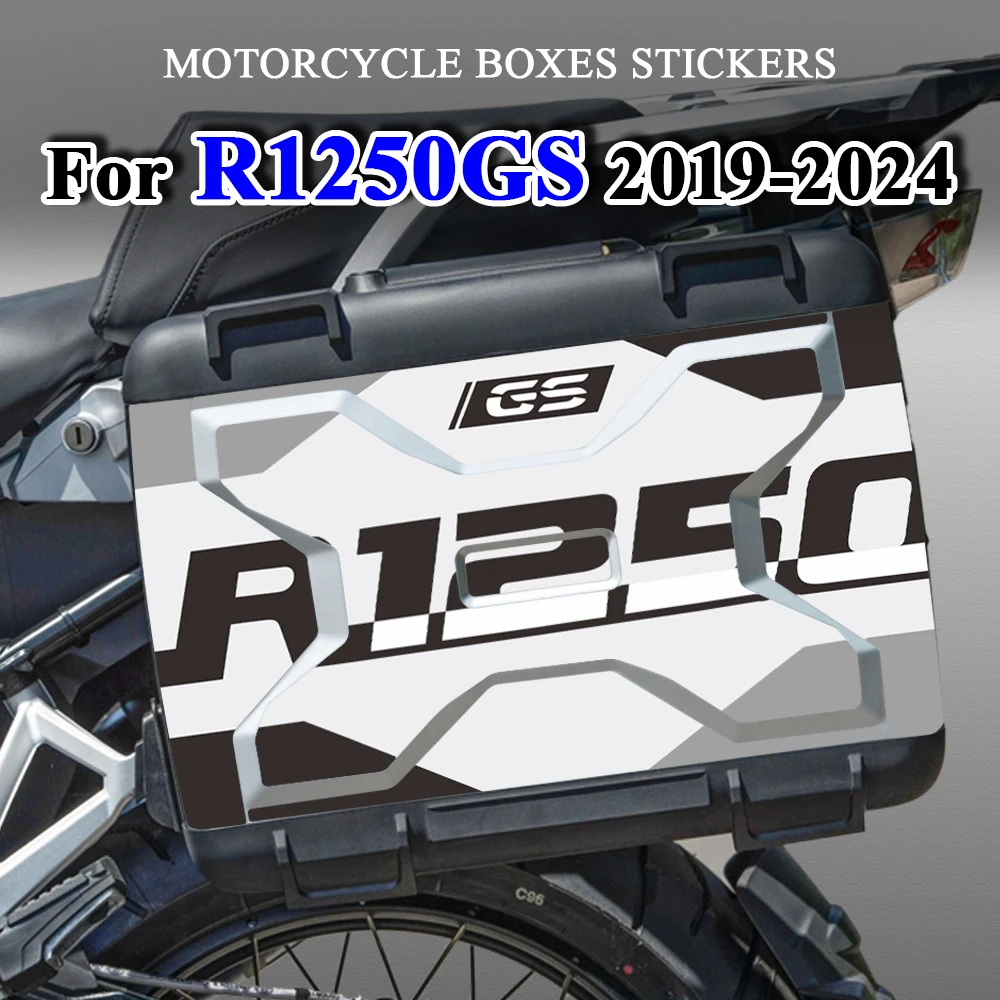 

Motorcycle Boxes Stickers Accessories For R1250GS 2019-2024 Side Box Decals Protection For BMW Vario Case R 1250 GS R1250 1250GS