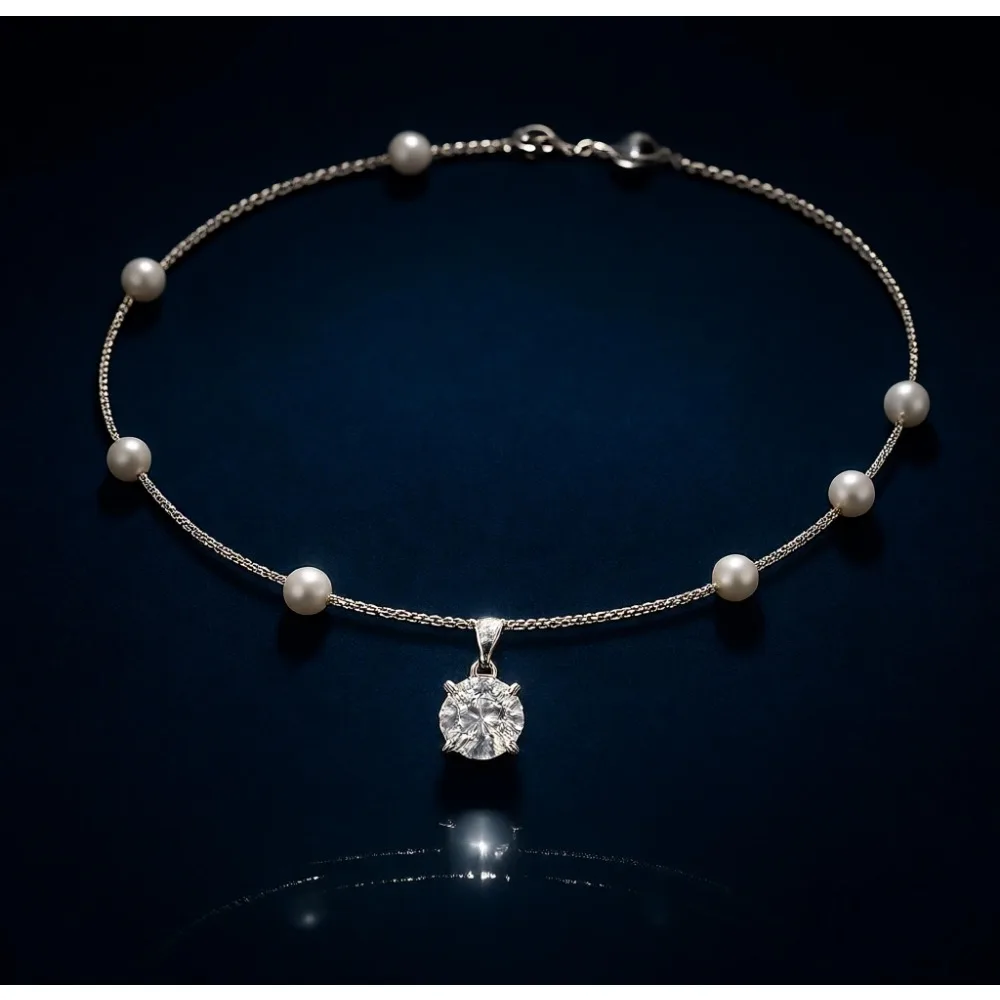 

Многослойное жемчужное ожерелье с позолотой 14K, простая цепочка в виде елочки, минималистичное украшение, подарок для женщин