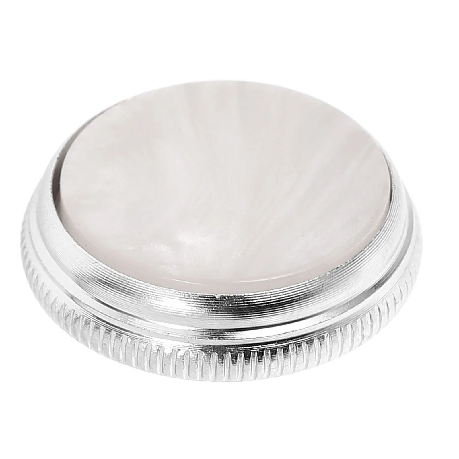 

Short Button Buckle Piston Button Snap Press Cover Trumpet Musical Instrument Accessory (White Shell)