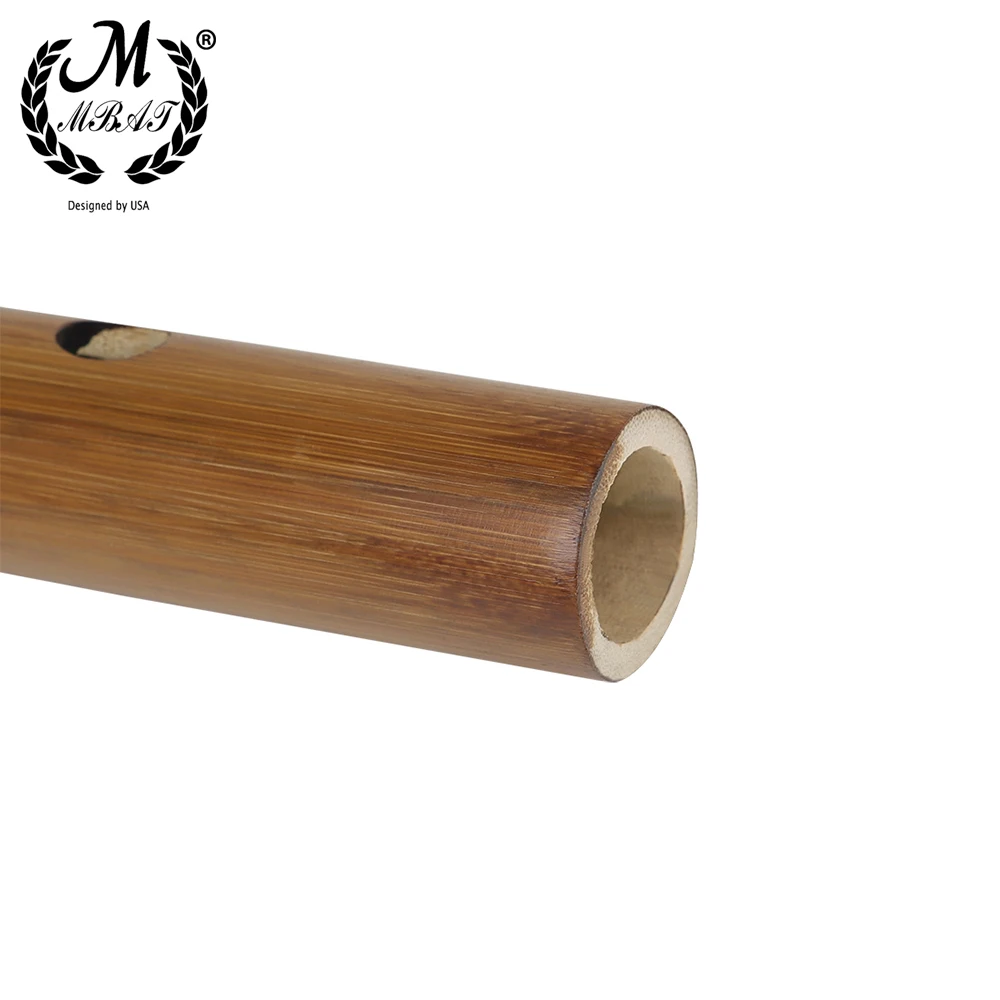 M MBAT Бамбуковая флейта Пикколо Китайский Дизи Деревянный духовой музыкальный инструмент C D E F G Ключ Поперечная Flauta для начинающих Детские игрушки