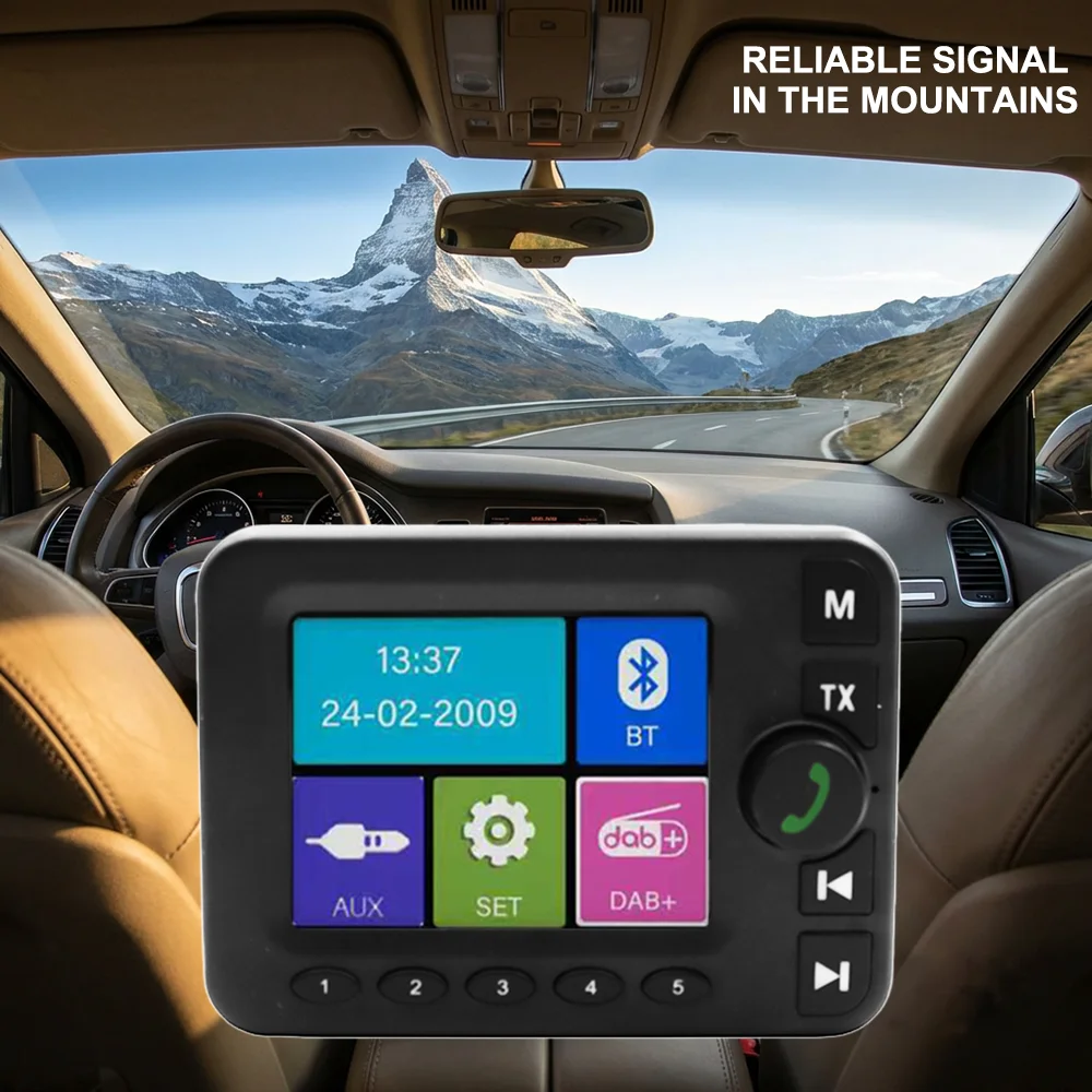 2.8-inch Color LCD DAB/DAB+ Radio Receiver Bluetooth-compatible MP3 Player FM Car Digital Signal Broadcasting For European Cars