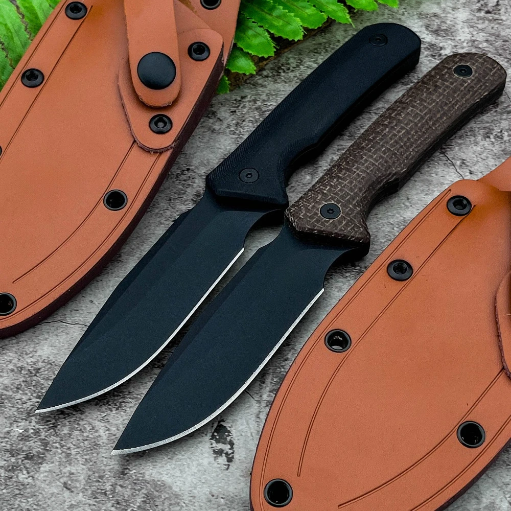 

0004 Portable Wilderness Adventure Escape Fixed Blade Knife Outdoor Camping Fishing Straight Knife BBQ Cutting Tool with Sheath