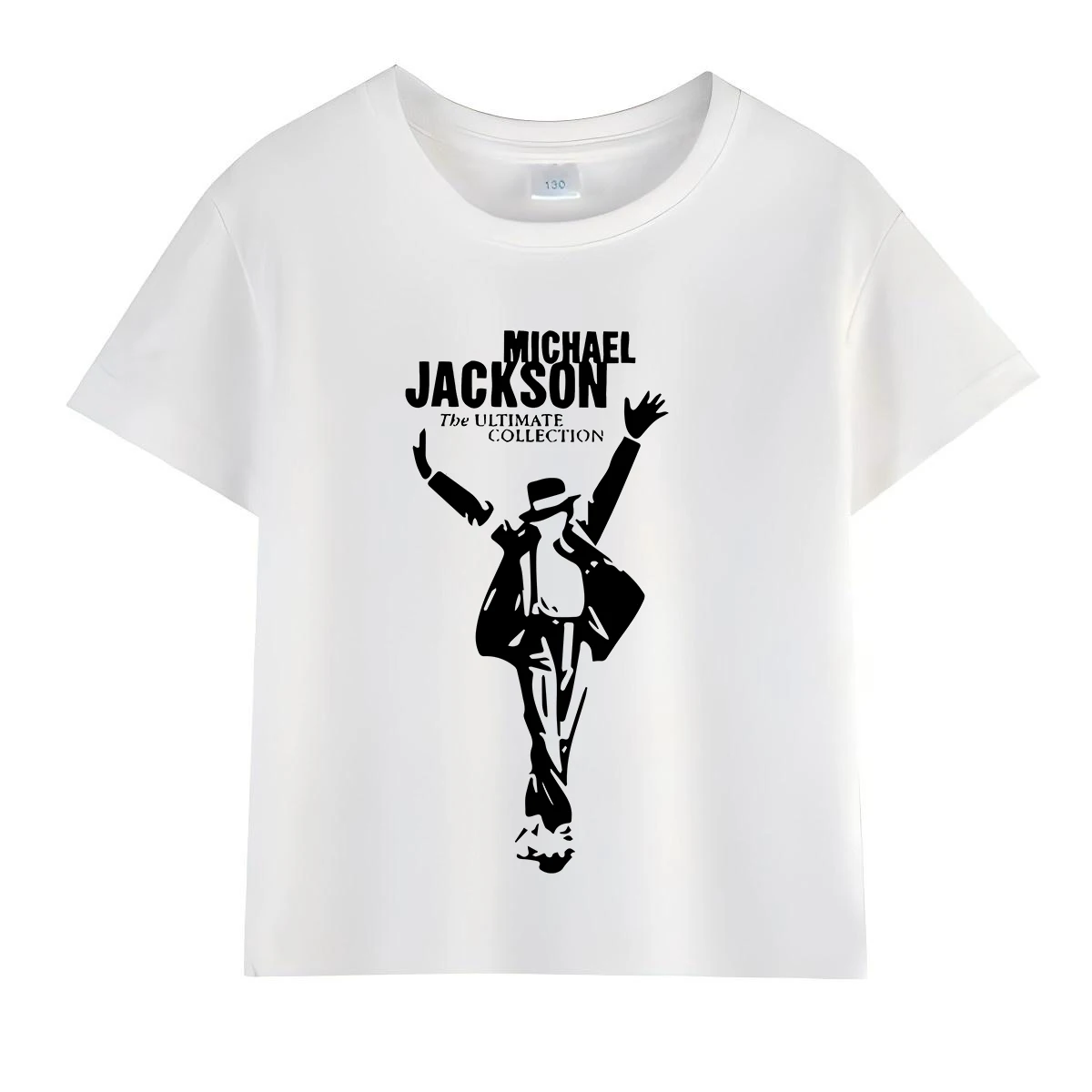 Kids Michael Jackson Rock N Roll T-Shirt Children's Fashion Crew Neck Top Summer Casual Clothes for Baby Boys/Girls image 3