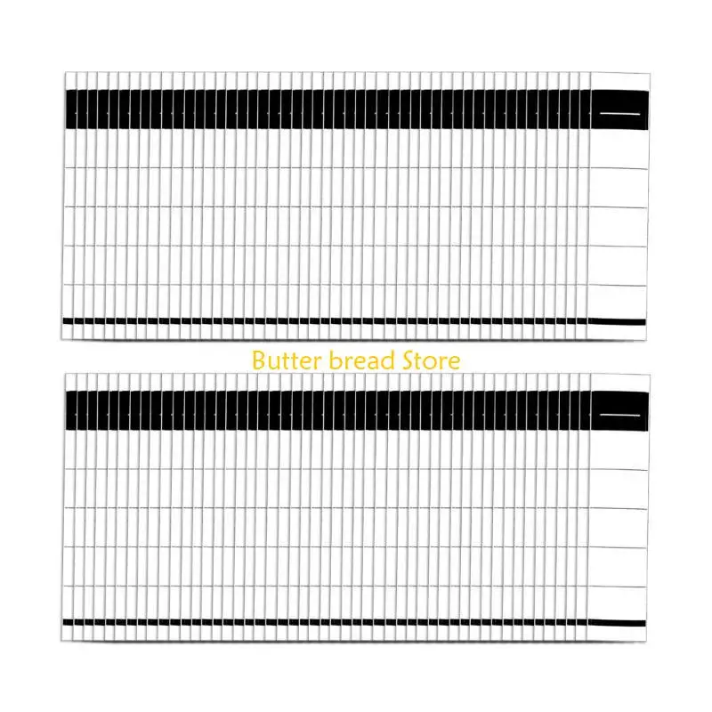 W89C 100Pcs Self-Adhesive Folder Spine Sticker Folder Spine Labels for Office