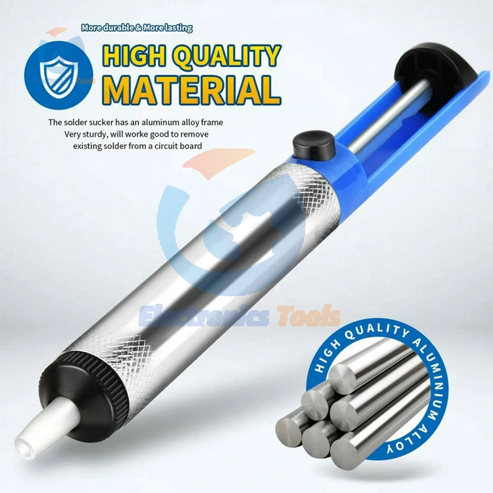 

1/5 шт., присоска для припоя, вакуумный насос для распайки, инструмент для удаления припоя, оловянная ручка с высоким всасыванием, портативные инструменты для ручной сварки