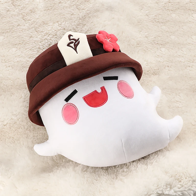 27Cm Genshin Impact Hu Tao Ghost Hat Plushie Speelgoedspel Personage Gevulde Pop Zacht Slaapkussen Fans Collectie Voor Meisjes Cadeau