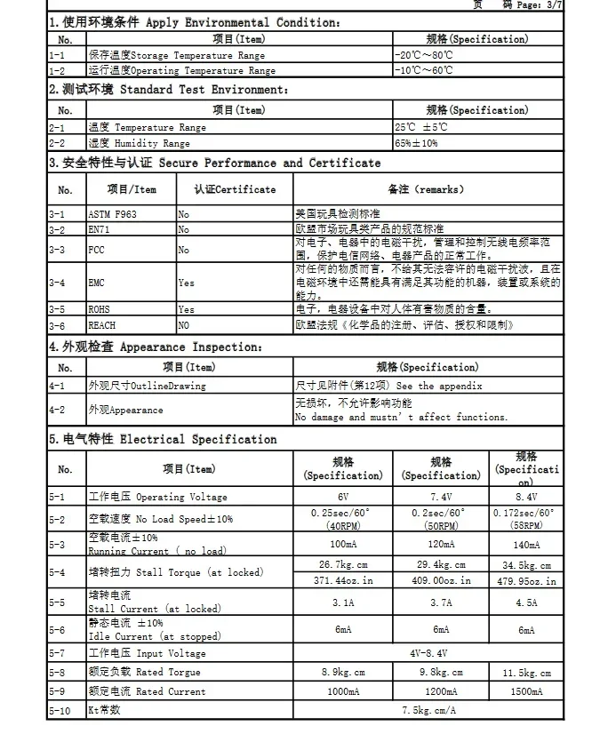 로봇 RC 자동차 보트 비행기 항공기용 제어 불가 스틸 기어 모터, 디지털 서보, 높은 토크, FT7135M, 180 ° 서보, 35kg.cm, 2 개