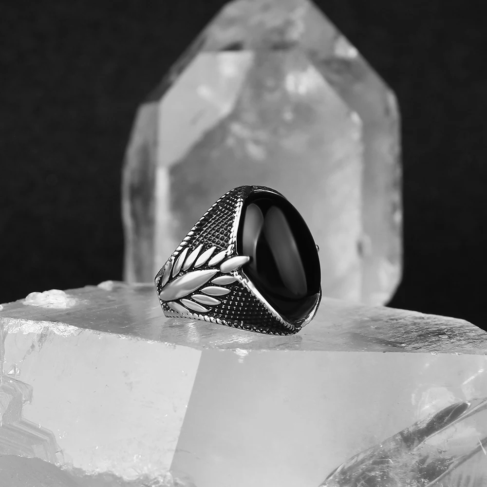 

Onyx Gemstone 925 Sterling Silver Ring