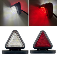 2PCS 12LED Side Marker Lights Indicator Lamp Trailer Truck LED Front Rear Clearance Lights Red White 12V 24V Waterproof for Car