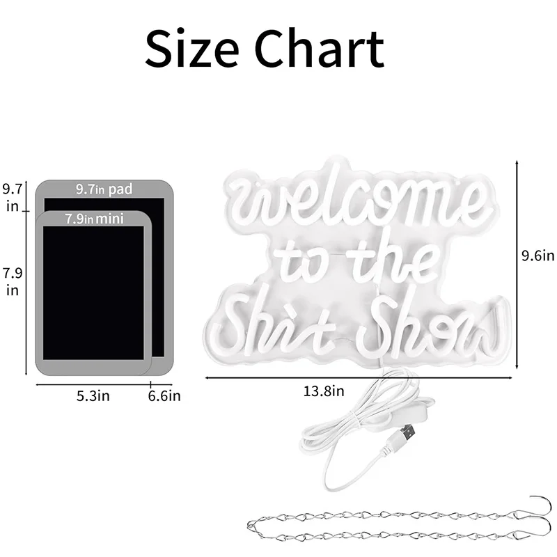 쇼에 오신 것을 환영합니다 네온 사인 벽 장식용 재미있는 LED 네온 조명 집 문 남성 공간 파티 침실 네온 사인