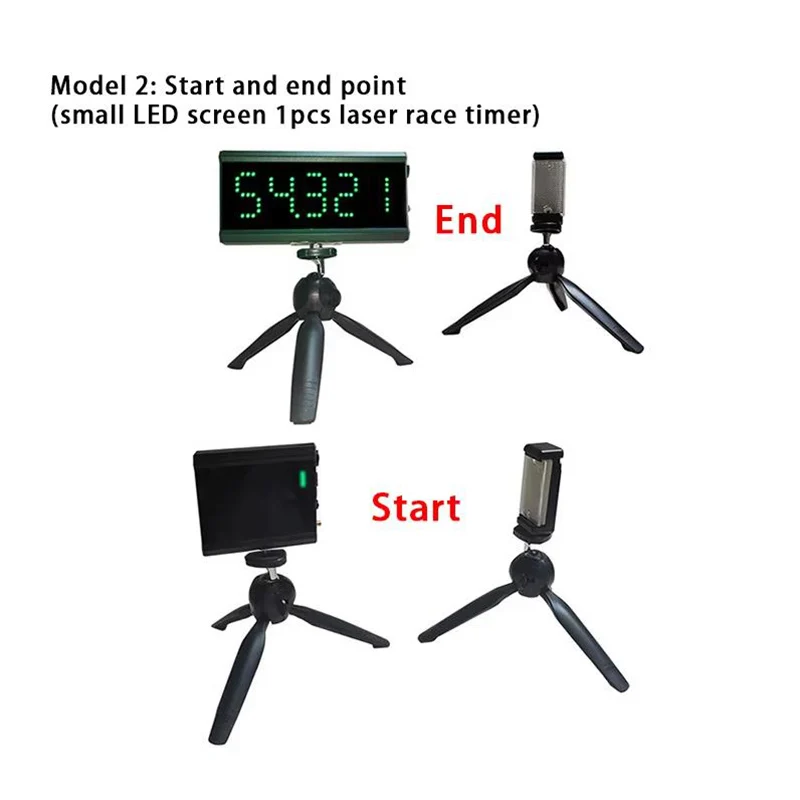 LED Race Timing Clock with Tripod for Running Countdown/up Digital Race Timer