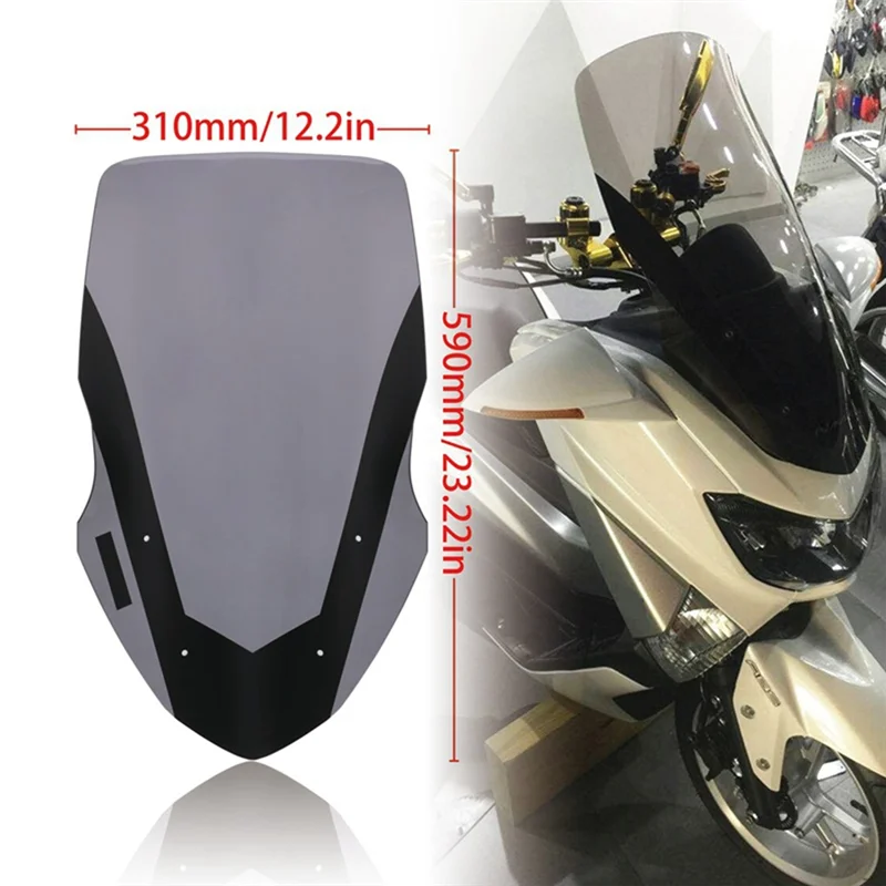 Motorcycle Windshield Windscreen Deflector for NMAX155 NMAX125 NMAX 125 NMAX 155 2016-2018, B