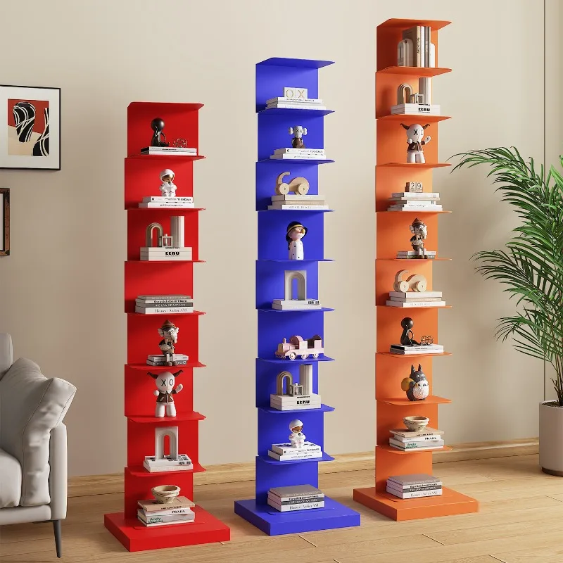 Estanterías interiores de esquina, diseños estrechos para niños, almacenamiento de exhibición, estanterías personalizadas, revistero, Estantes artísticos, muebles para el hogar