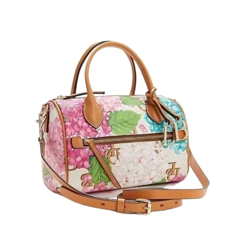 Borsa Boston di marca di moda donna 2024 borsa a tracolla con stampa di fiori di tendenza borsa a tracolla di alta qualità nuova In borsa