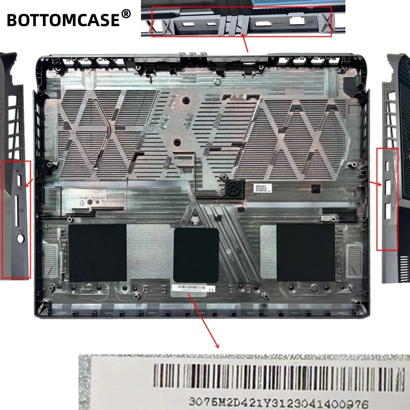 Pula nowa dla MSI GP68HX 12V MS-15M2 LCD do laptopa tylna pokrywa/pokrywa przednia/Palmrest/dolna obudowa/zawiasy LCD/podpałka zawiasy