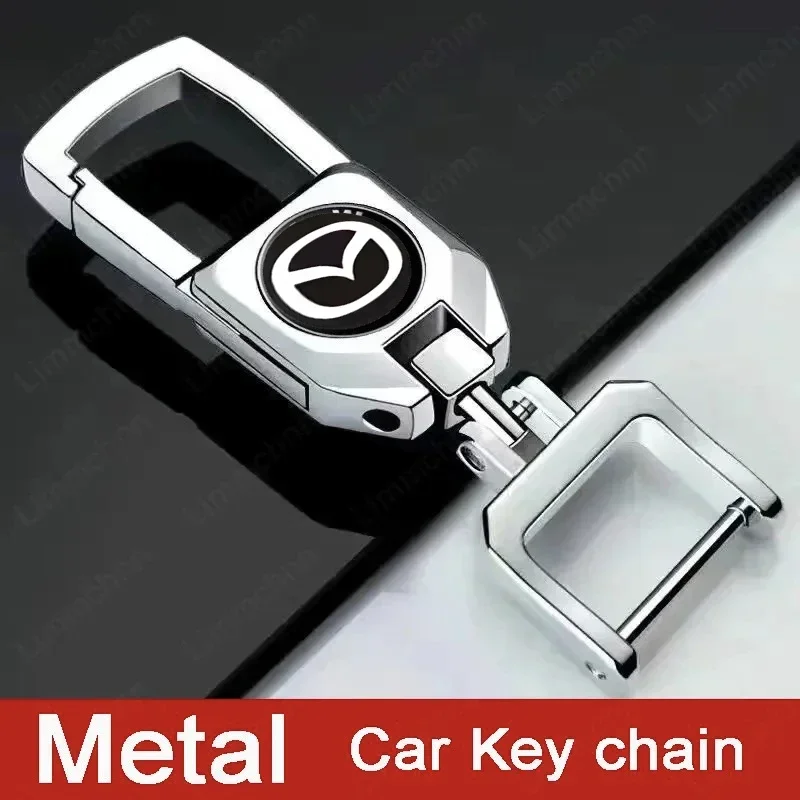 

Simple Fashion Car Metal Keychain Key Ring Accessories For Mazda 3 6 CX5 2 CX3 CX9 MX5 RX8