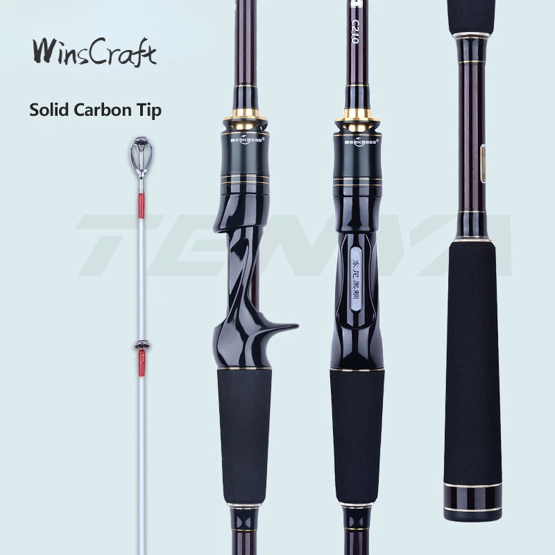 

WinsCraft Ultralight High Carbon Jigging Fishing Rod, Sea Boat Rod, Saltwater Spinning Casting Rod, F Action, 2.1m2.4m2.7m