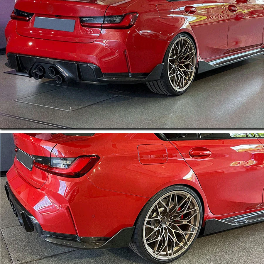 Rear Diffuser Lip Splitters Rear Bumper Carbon Fiber For BMW G82 G83 M4 G80 M3 2021 UP MP Style