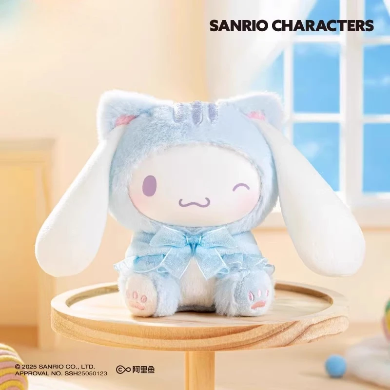 Sanrio Familie necken Kätzchen Serie Plüsch Anhänger Blind Box, Kulomi, Zimt Hund, Pacha Hund, Melodie süße Ornamente