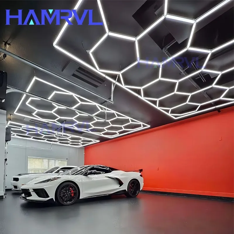 

Honeycomb lamp customized red/white/blue/green RGB ambient light tube ceiling, ceiling, basement, gym, e-sports room, workshop