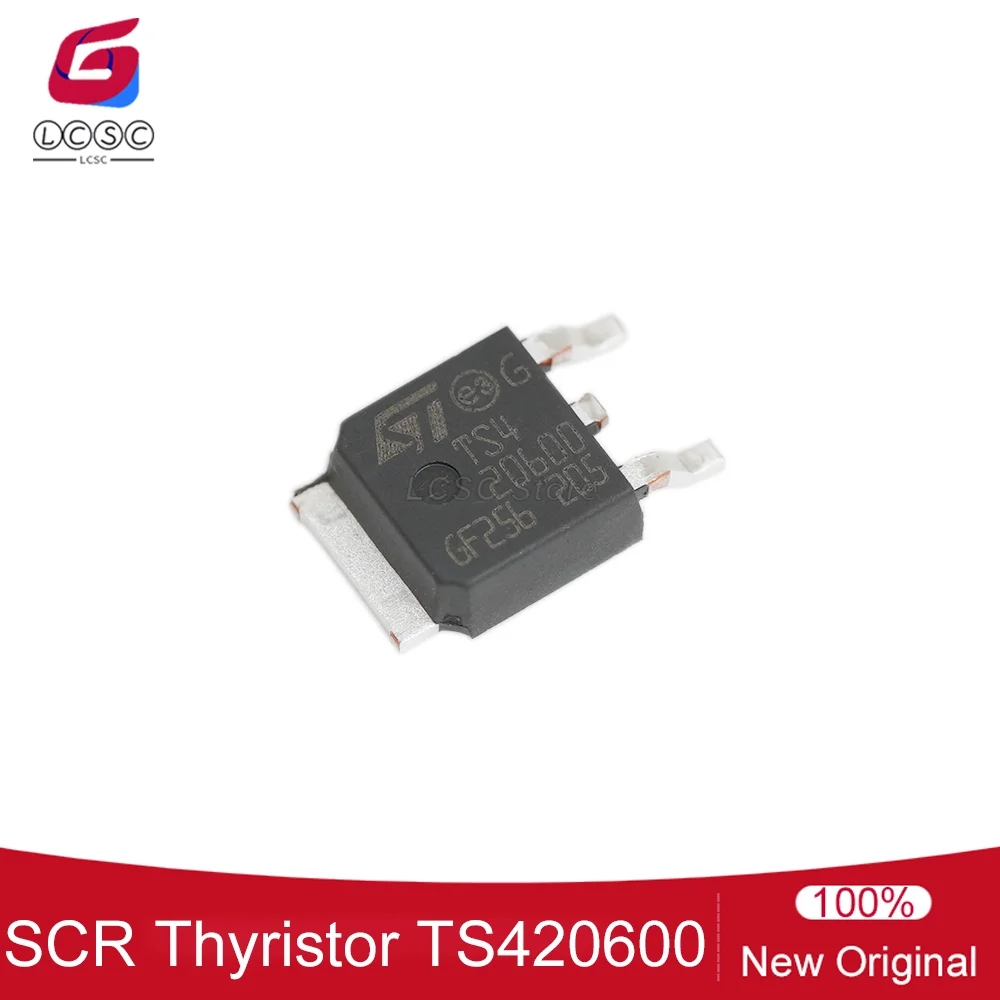 10-100 Teile/los Original TS420600 Empfindliche Tor 33A SCR 600V 4A DPAK Thyristor TS420-600B-TR Triac