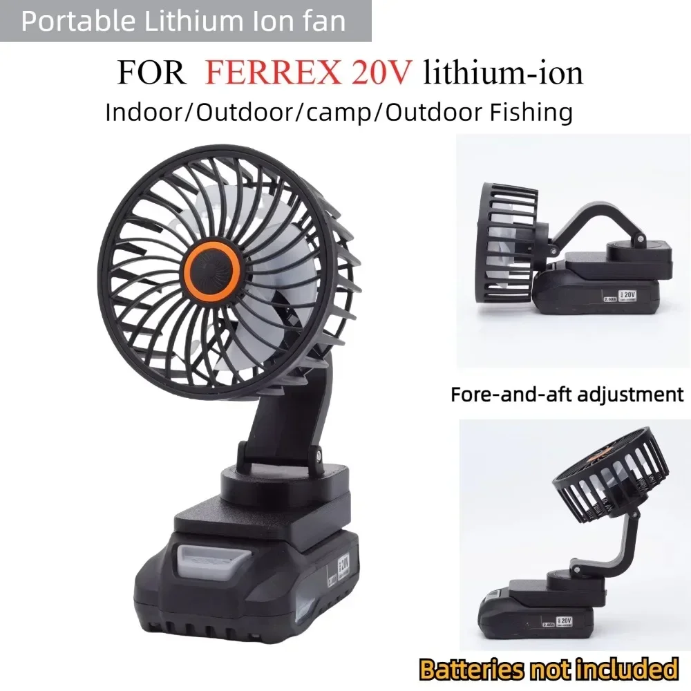 

Portable Camp Lithium Ion Fan for Aldi Ferrex 20V Active Energy Lithium-ion Fore-and-aft Adjustment for Indoor/Outdoor/Fishing