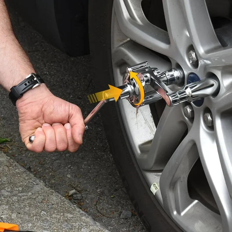 

With 3 Free Socket Lug Wrench Torque Multiplier 12 Drive 320NM Lug Nut Remover 16 Times Trans Speed Labor Saving Tool