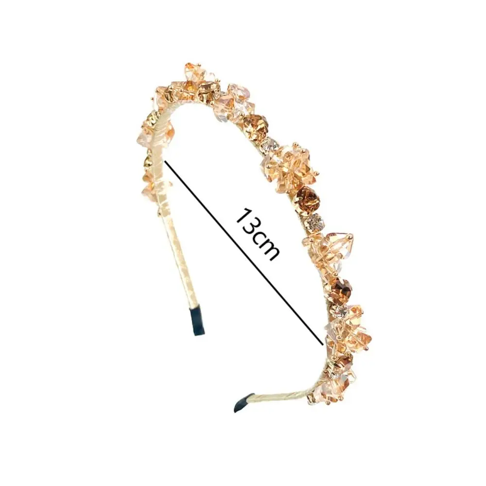 Fashion Shiny Rhinestone Headband for Women Hairband Lady Elegant Bands Crystal Resin Korean Hair Hoop Luxury Hair Accessories